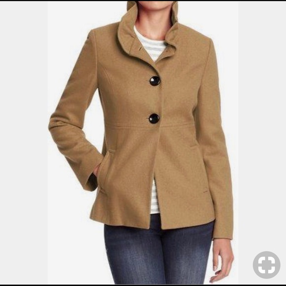 old navy camel coat